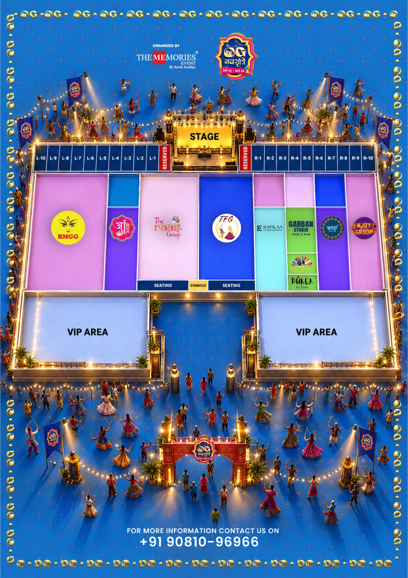 THE OG NAVRATRI 2026 venue and seating plan